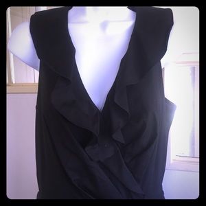 White House Black Market Black Sleeveless Dress-4